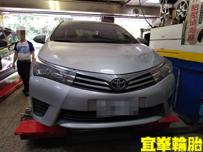 TOYOTA ALTIS Yokohama AE01F 195/65/15  3D四輪定位 Gulf ULE 5W40 引擎空氣濾心更換  BOHENG陶瓷競技後來令極致安裝