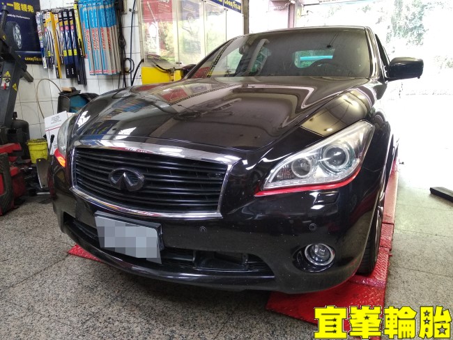 Infiniti M25 輪胎滾動噪音 輪胎變形跳花  Continental SportContact 7 245/40/19