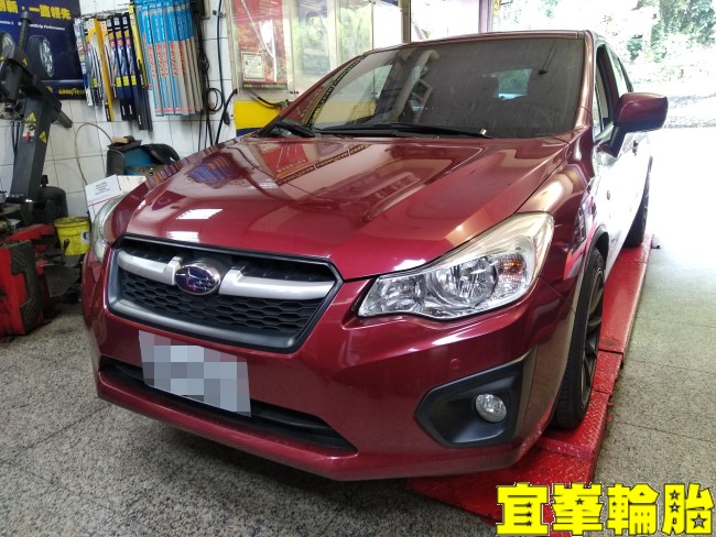 Subaru Impreza Gulf ULE 5W40 輪胎對調