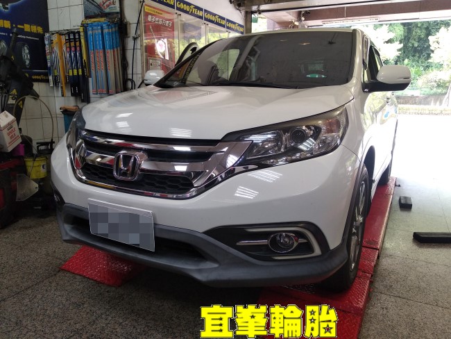 HONDA CR-V Goodyear EfficientGrip Performance SUV 225/60/18 胎圈最佳化平衡 3D四輪定位 Gulf ULE 5W40 福士車室活性碳空氣濾網