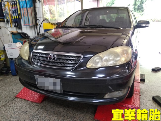 TOYOTA ALTIS Gulf ULE 5W40 YKYB前後避震器總成更換 Yokohama AE01F 195/60/15 3D四輪定位