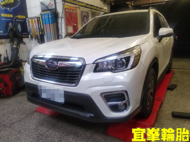 Subaru Forester BOHENG前劃線碟盤 BOHENG陶瓷競技前來令更換