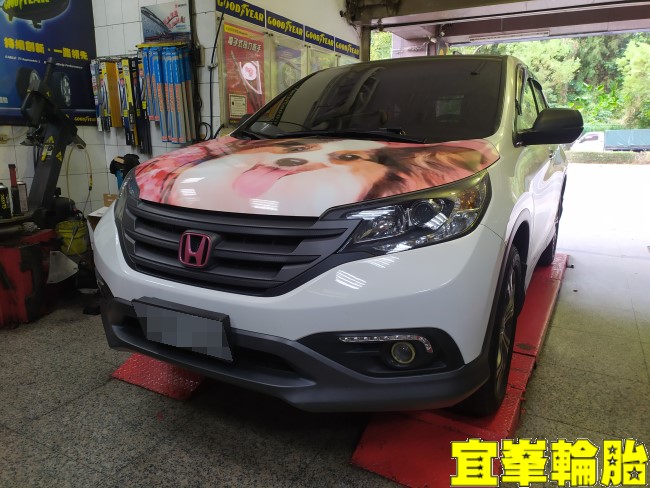 HONDA CR-V Gulf CX 5W30 引擎空氣濾網更換 輪胎對調