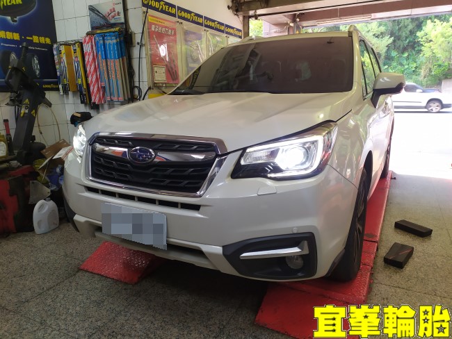 Subaru Forester Continental PremiumContact7 PC7 225/55/18 3D四輪定位 後輪軸承更換