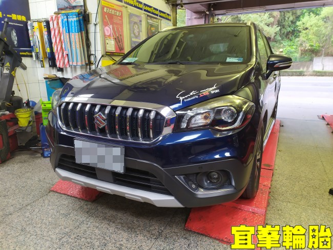 Suzuki SX4 Crossover Gulf CX 5W30 輪胎對調 BOHENG前劃線碟盤 BOHENG陶瓷競技前來令更換