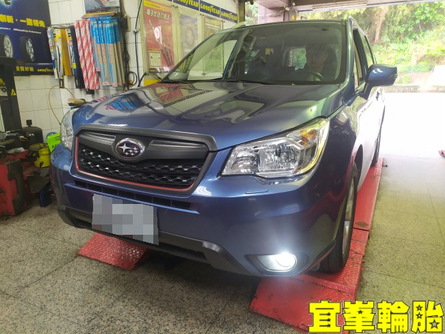 Subaru Forester  行駛異音 前輪軸承更換 3D四輪定位