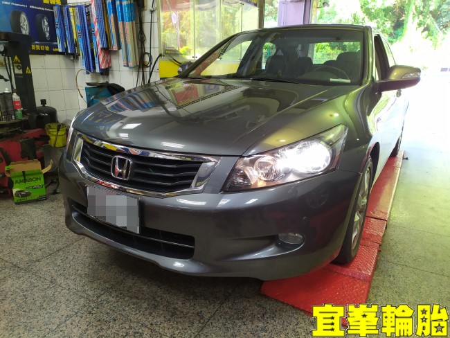 Honda Accord 2.4 Michelin PILOT SPORT 5 PS5 225/50/17 W417盲塞式TPMS極致安裝 3D四輪定位