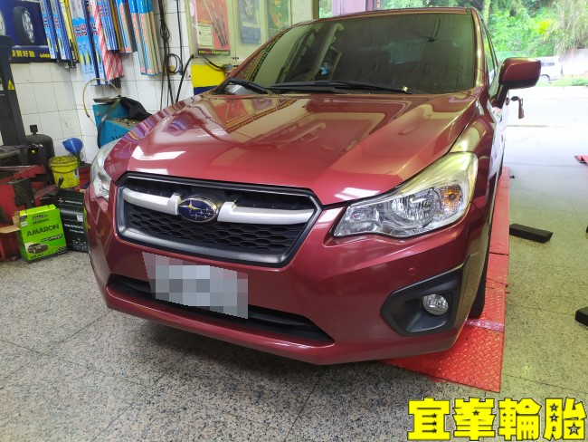 Subaru Impreza Gulf ULE 5W40 車輛行駛異音 前輪軸承更換 輪胎對調 3D四輪定位