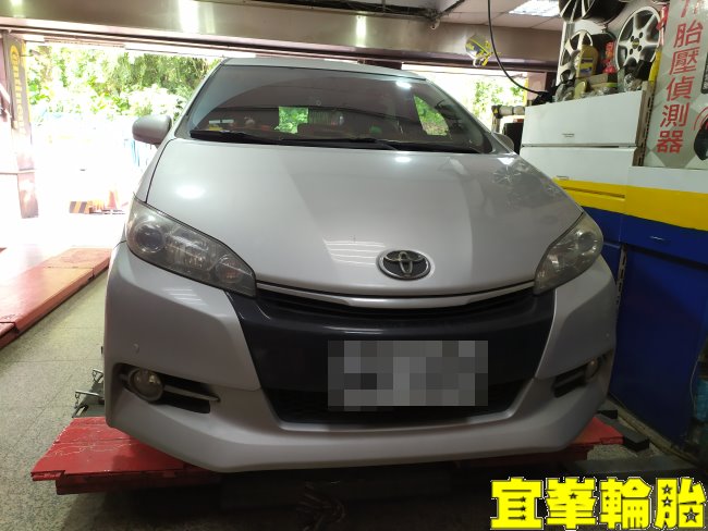 TOYOTA WISH Yokohama AE01F 195/65/15 Gulf ULE 5W40 3D四輪定位