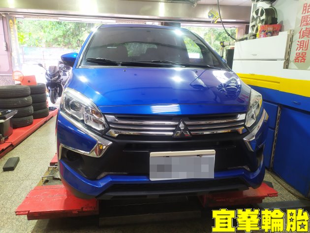 Mitsubishi ColtPlus Gulf ULE 5W40 輪胎對調