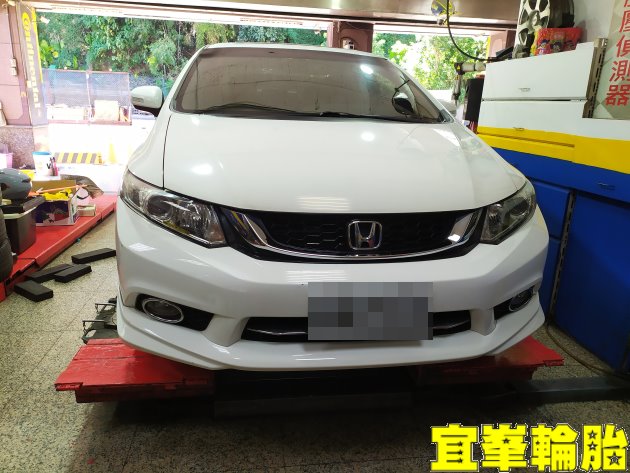 HONDA CIVIC 9.5代 Pirelli Cinturato P7(P7C2) 205/55/16 胎圈最佳化平衡 3D四輪定位