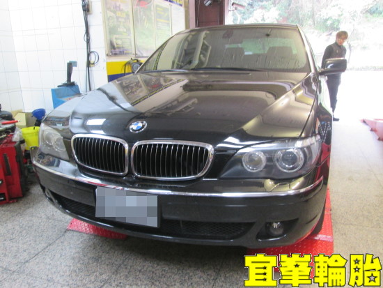 BMW 740LI E66 自備輪胎更換