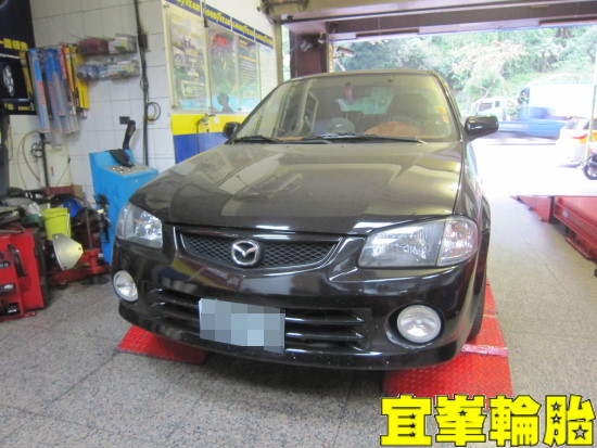 MAZDA isamu SELENIA 5w50  Assurance TripleMax 195/55/15 3D四輪定位