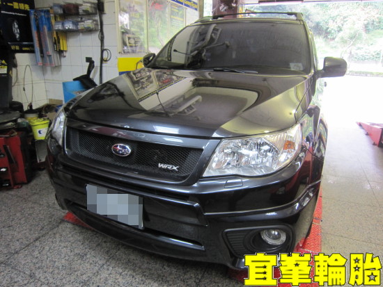 Subaru Forester 自備鋁圈 ASYM-2 F1 Asymmetric-2 235/50/18 煞車升級 3D四輪定位