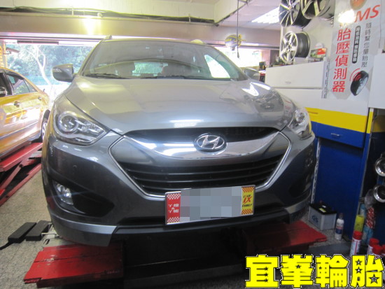 HYUNDAI IX35 ORO W410 TPMS極致安裝 胎圈最佳化平衡 3D四輪定位