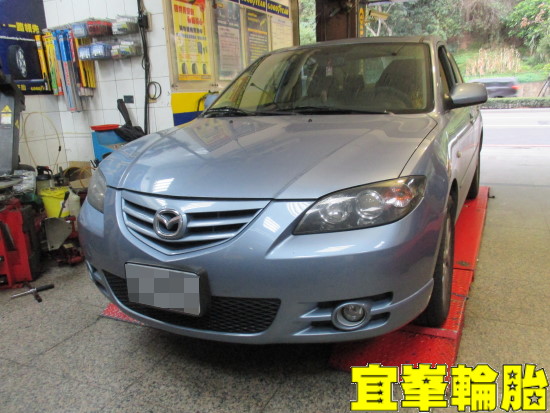 MAZDA 3 自備來令片跟換 BOHENG劃線碟盤極致安裝