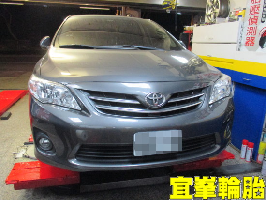 TOYOTA ALTIS  Assurance TripleMax 195/65/15 3D四輪定位 TUTELA TOP 4 煞車油脈衝式更換