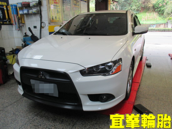 Mitsubishi Lancer Sportback ENKEI SC37 ContiMaxContact™ MC5 215/50/17 ORO W410 TPMS極致安裝 3D四輪定位