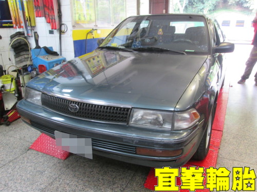 TOYOTA CORONA SALOON 自備鋁圈安裝 Assurance TripleMax 195/50/15 3D四輪定位