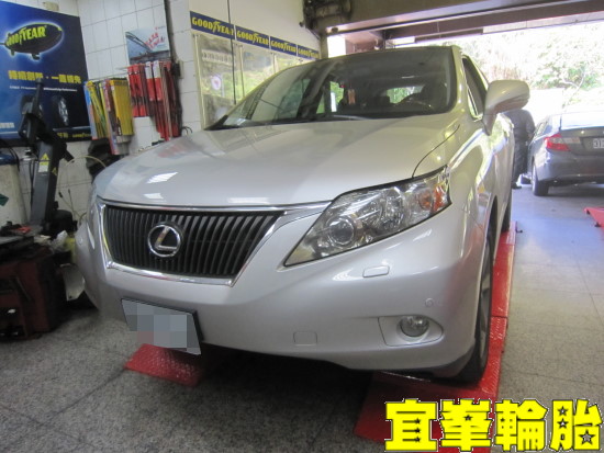 LEXUS RX350 ORO W410 TPMS極致安裝 Goodyear EfficientGrip SUV 235/55/19 3D四輪定位