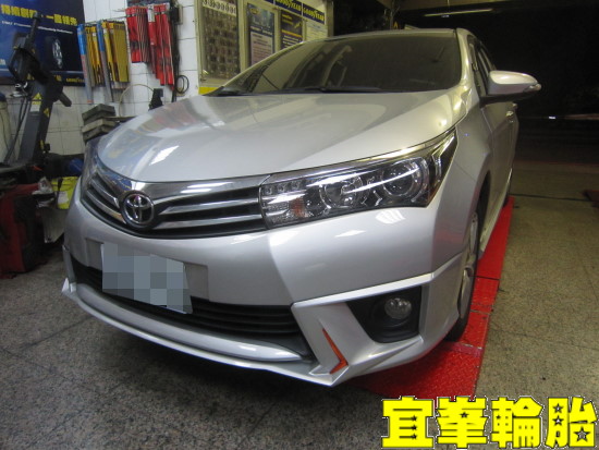 TOYOTA ALTIS ORO W417 盲塞式TPMS極致安裝