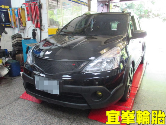 NISSAN LIVINA  高速抖動 輪胎應力測量