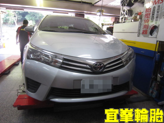 TOYOTA ALTIS Goodyear Assurance triplemax 195/65/15 ORO W417 盲塞式TPMS極致安裝  3D四輪定位