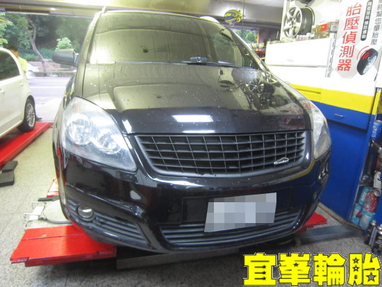 OPEL ZAFIRA 高速抖動 輪胎真圓檢測 Goodyear Assurance triplemax 205/55/16 胎圈最佳化平衡  3D四輪定位