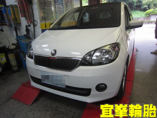 skoda citigo 自備鋁圈 CEC5 185/55/15 ORO W410 TPMS 極致安裝 胎圈最佳化平衡 3D四輪定位