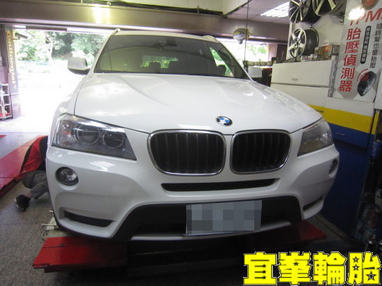 BMW X3 F25 Goodyear Eagle Ls-2 RunOnFlat 245/50/18 3D四輪定位
