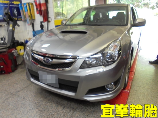 SUBARU LEGACY Goodyear ASYM-3 F1 Asymmetric-3 225/45/18 ORO W417 盲塞式TPMS極致安裝  3D四輪定位