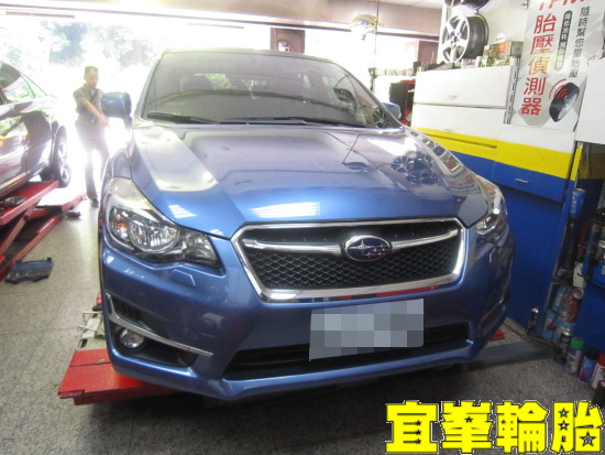 SUBARU IMPREZA S500-T TPMS極致安裝 BOHENG陶瓷競技前來令極致安裝