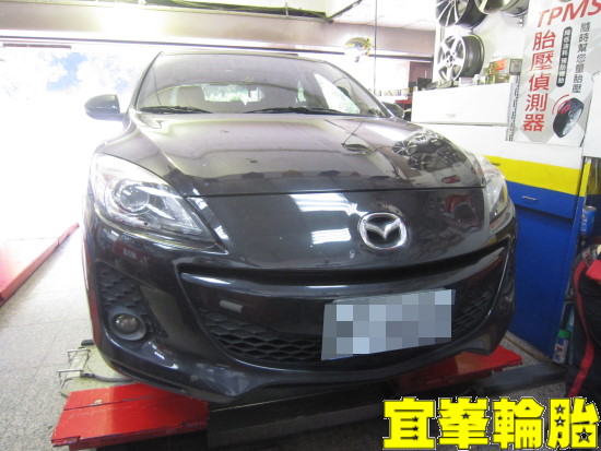 MAZDA 3 馬3 前輪軸承跟換 3D四輪定位