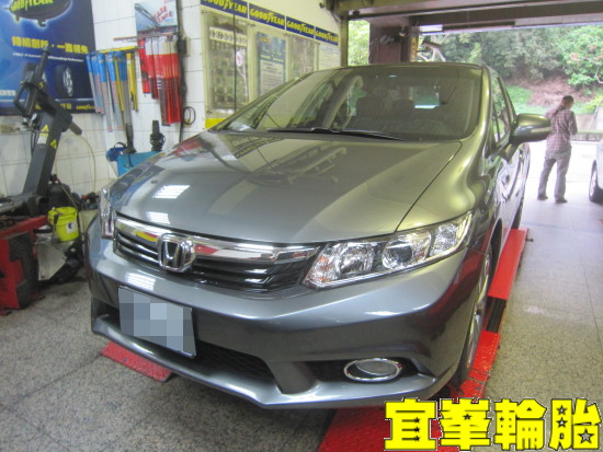 HONDA CIVIC 9代 自備前後來令片極致安裝  碟盤車銷研磨