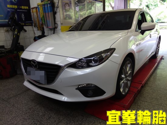 MAZDA All-new Mazda3 Ravenol DXG 5W30 輪胎對調 TUTELA TOP 4/S 煞車油脈衝式更換