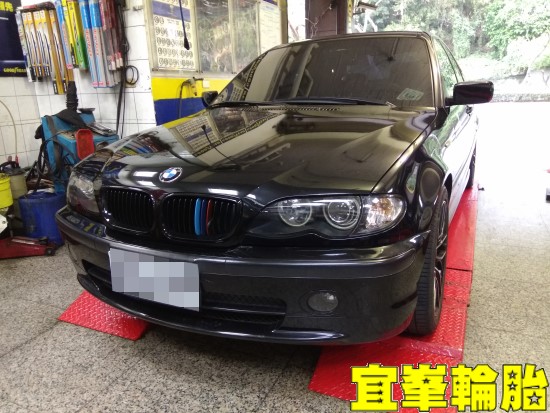 BMW E46 Continental PremiumContact6 225/45/17 3D四輪定位