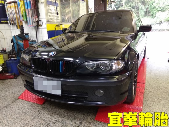 BMW E46 Continental PremiumContact6 225/45/17 3D四輪定位