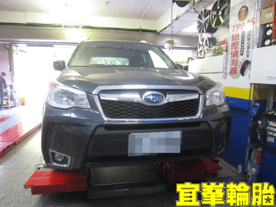 Subaru Forester S500-T TPMS極致安裝 CrossContact UHP 225/55/18 胎圈最佳化平衡 3D四輪定位