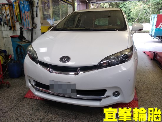 TOYOTA WISH SELENIA 5W40 輪胎對調 高速煞車抖動 碟盤車銷研磨  Y-KYB 前後避震器總成跟換  3D四輪定位