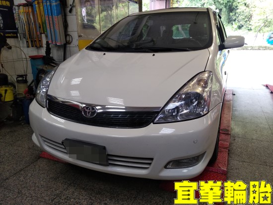 TOYOTA WISH KYB NEW-SR 藍筒避震器 TS短彈簧安裝 3D四輪定位