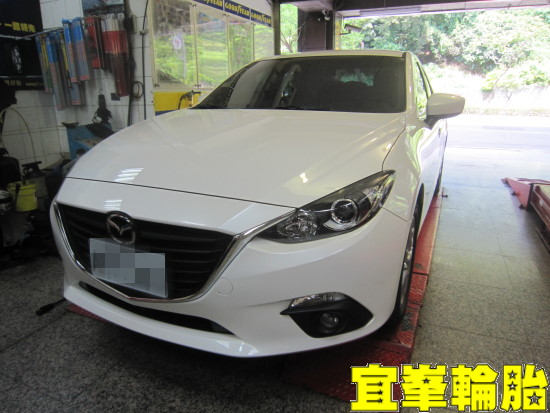 MAZDA All-new Mazda3 自備鋁圈 Goodyear ASYM-3 F1 Asymmetric-3 225/40/18 3D四輪定位