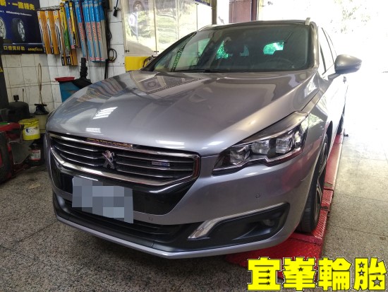 Peugeot 508 SW Goodyear ASYM-5 F1 Asymmetric-5 235/45/18 3D四輪定位