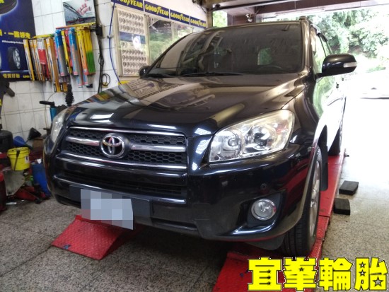 TOYOTA RAV4 BOHENG陶瓷競技前來令極致安裝 碟盤車銷研磨 TUTELA TOP 4/S 煞車油脈衝式更換 3D四輪定位