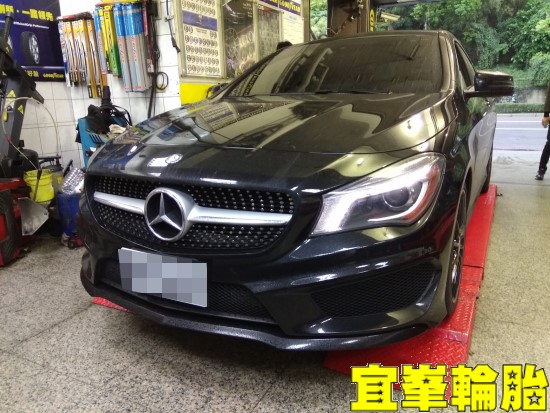 Mercedes-Benz CLA250 W117  高速抖動 輪胎應力檢查