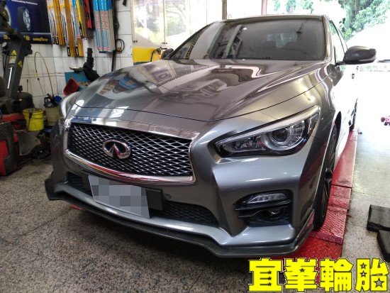 Infiniti Q50S 高速煞車抖動 碟盤車銷研磨