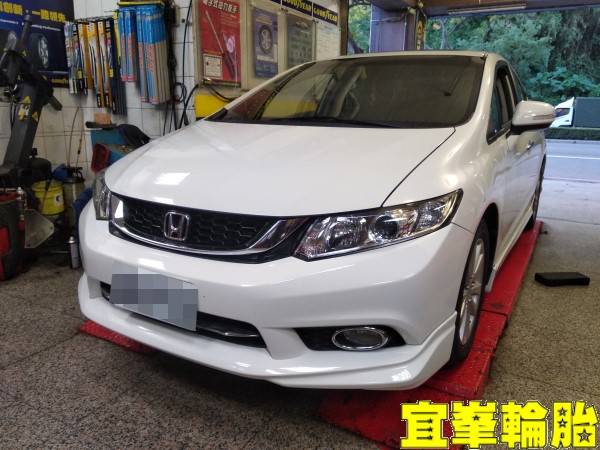 HONDA CIVIC 9.5代 Pirelli Cinturato P7(P7C2) 205/55/16 胎圈最佳化平衡 3D四輪定位