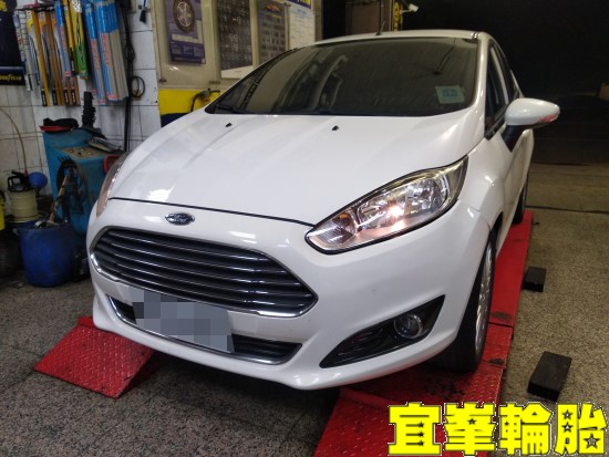 FORD FIESTA NANKANG SP-9 195/50/16 3D四輪定位 輪胎異常磨耗送檢