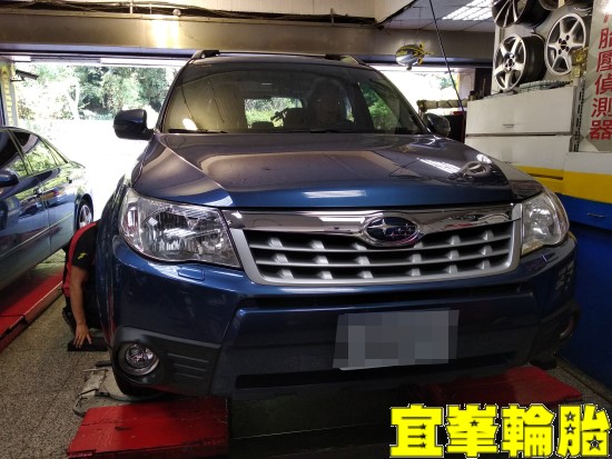 Subaru Forester 自備TPMS安裝 SPR金屬氣嘴 三角架強化鐵套 Continental ContiCrossContact LX-2 215/65/16 3D四輪定位