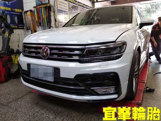 Volkswagen Tiguan 自備來令片安裝 碟盤車銷研磨