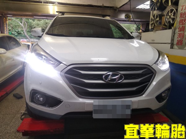 HYUNDAI IX35 行駛偏向 輪胎對調 3D四輪定位